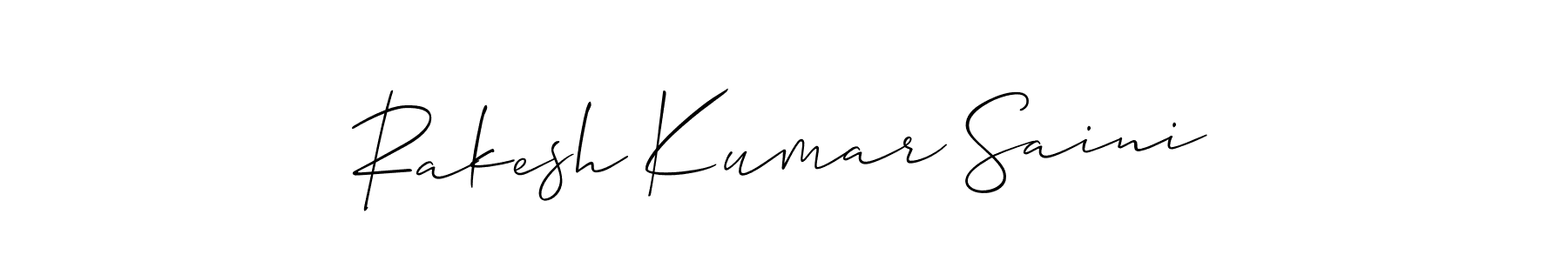 Design your own signature with our free online signature maker. With this signature software, you can create a handwritten (Allison_Script) signature for name Rakesh Kumar Saini. Rakesh Kumar Saini signature style 2 images and pictures png