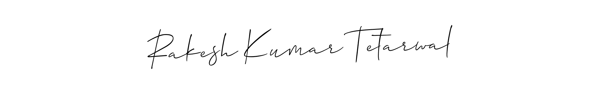 if you are searching for the best signature style for your name Rakesh Kumar Tetarwal. so please give up your signature search. here we have designed multiple signature styles  using Allison_Script. Rakesh Kumar Tetarwal signature style 2 images and pictures png