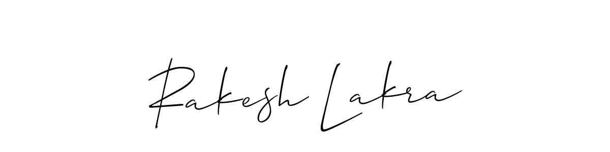 Similarly Allison_Script is the best handwritten signature design. Signature creator online .You can use it as an online autograph creator for name Rakesh Lakra. Rakesh Lakra signature style 2 images and pictures png