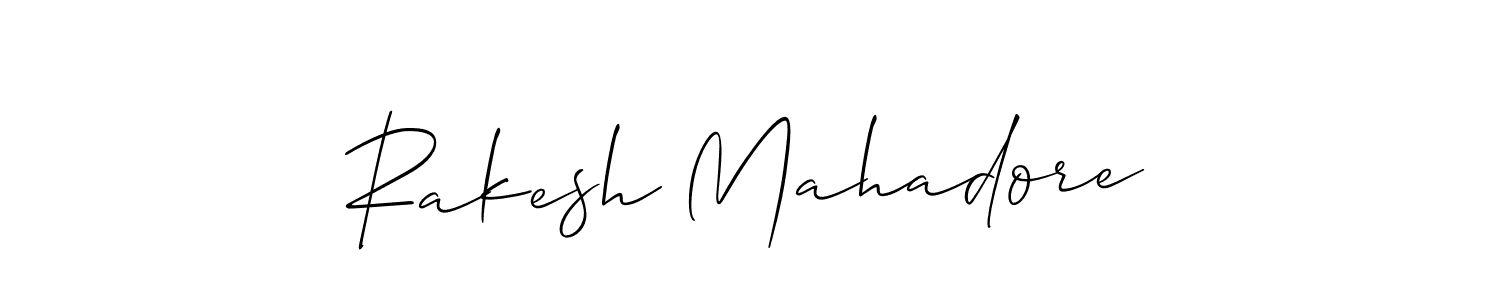 How to make Rakesh Mahadore signature? Allison_Script is a professional autograph style. Create handwritten signature for Rakesh Mahadore name. Rakesh Mahadore signature style 2 images and pictures png