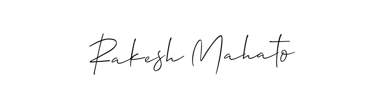 Also we have Rakesh Mahato name is the best signature style. Create professional handwritten signature collection using Allison_Script autograph style. Rakesh Mahato signature style 2 images and pictures png