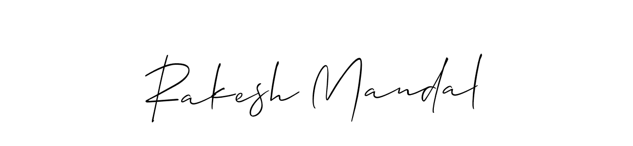 How to make Rakesh Mandal signature? Allison_Script is a professional autograph style. Create handwritten signature for Rakesh Mandal name. Rakesh Mandal signature style 2 images and pictures png