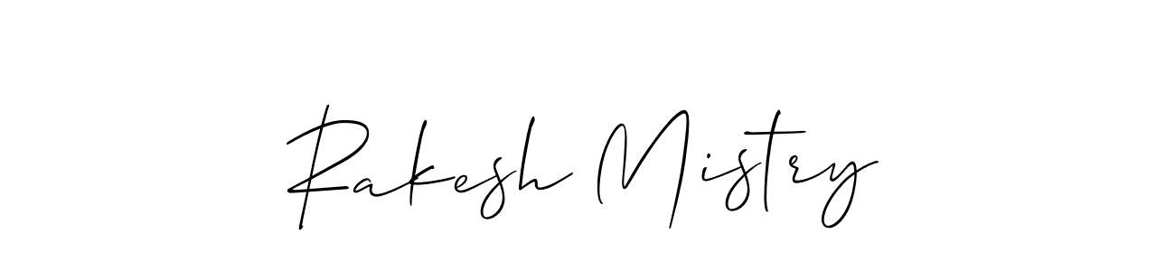 Also we have Rakesh Mistry name is the best signature style. Create professional handwritten signature collection using Allison_Script autograph style. Rakesh Mistry signature style 2 images and pictures png