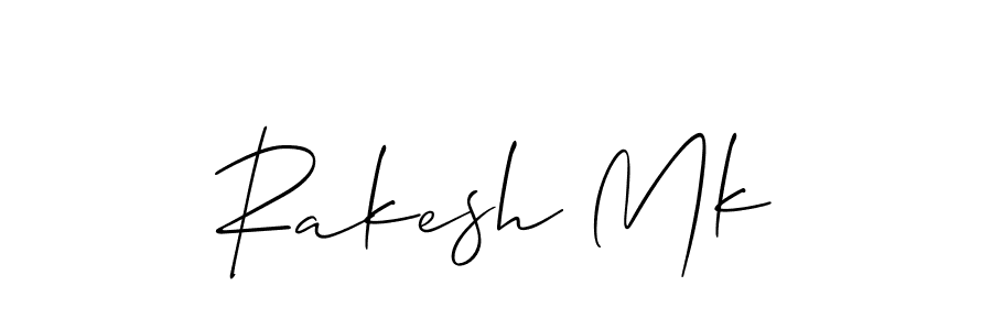 It looks lik you need a new signature style for name Rakesh Mk. Design unique handwritten (Allison_Script) signature with our free signature maker in just a few clicks. Rakesh Mk signature style 2 images and pictures png