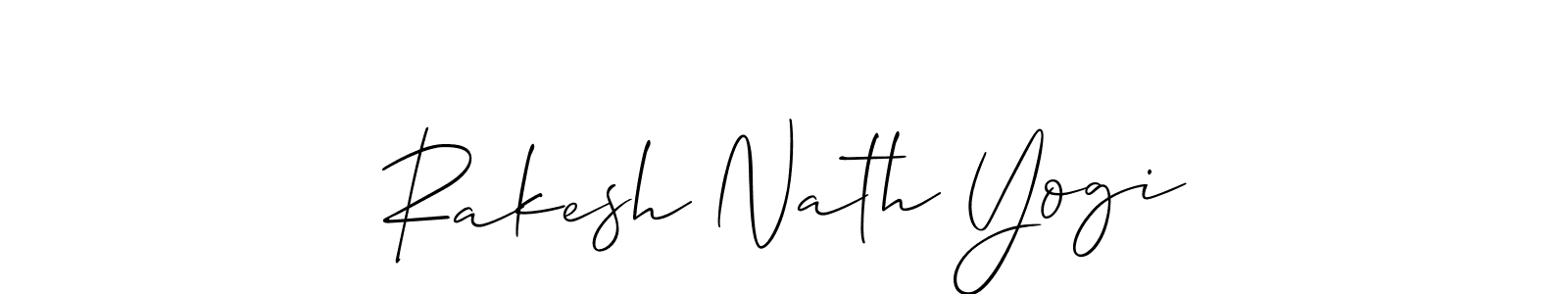if you are searching for the best signature style for your name Rakesh Nath Yogi. so please give up your signature search. here we have designed multiple signature styles  using Allison_Script. Rakesh Nath Yogi signature style 2 images and pictures png