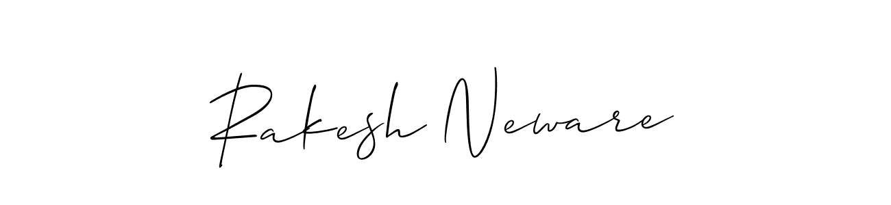 Create a beautiful signature design for name Rakesh Neware. With this signature (Allison_Script) fonts, you can make a handwritten signature for free. Rakesh Neware signature style 2 images and pictures png