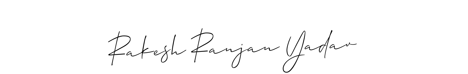 Design your own signature with our free online signature maker. With this signature software, you can create a handwritten (Allison_Script) signature for name Rakesh Ranjan Yadav. Rakesh Ranjan Yadav signature style 2 images and pictures png
