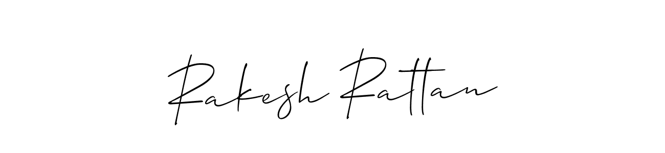 Use a signature maker to create a handwritten signature online. With this signature software, you can design (Allison_Script) your own signature for name Rakesh Rattan. Rakesh Rattan signature style 2 images and pictures png