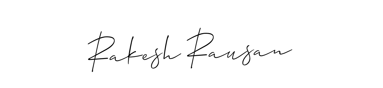 Allison_Script is a professional signature style that is perfect for those who want to add a touch of class to their signature. It is also a great choice for those who want to make their signature more unique. Get Rakesh Rausan name to fancy signature for free. Rakesh Rausan signature style 2 images and pictures png