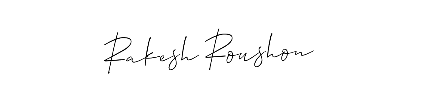 Similarly Allison_Script is the best handwritten signature design. Signature creator online .You can use it as an online autograph creator for name Rakesh Roushon. Rakesh Roushon signature style 2 images and pictures png