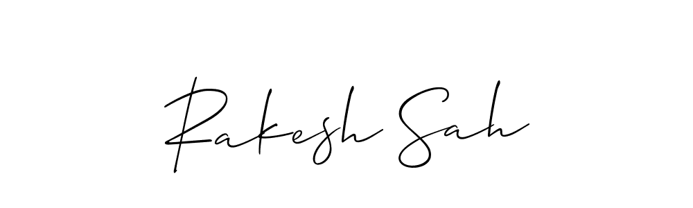 Also You can easily find your signature by using the search form. We will create Rakesh Sah name handwritten signature images for you free of cost using Allison_Script sign style. Rakesh Sah signature style 2 images and pictures png