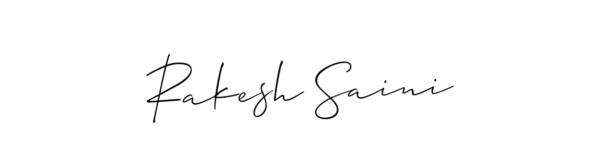 Also You can easily find your signature by using the search form. We will create Rakesh Saini name handwritten signature images for you free of cost using Allison_Script sign style. Rakesh Saini signature style 2 images and pictures png