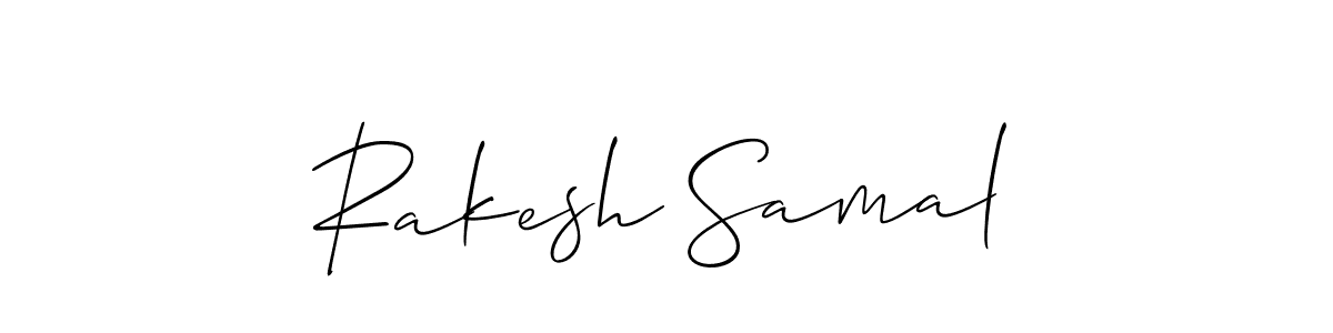 It looks lik you need a new signature style for name Rakesh Samal. Design unique handwritten (Allison_Script) signature with our free signature maker in just a few clicks. Rakesh Samal signature style 2 images and pictures png