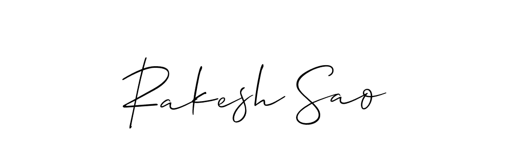 Make a beautiful signature design for name Rakesh Sao. Use this online signature maker to create a handwritten signature for free. Rakesh Sao signature style 2 images and pictures png