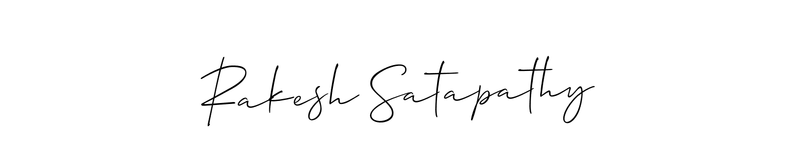 You should practise on your own different ways (Allison_Script) to write your name (Rakesh Satapathy) in signature. don't let someone else do it for you. Rakesh Satapathy signature style 2 images and pictures png