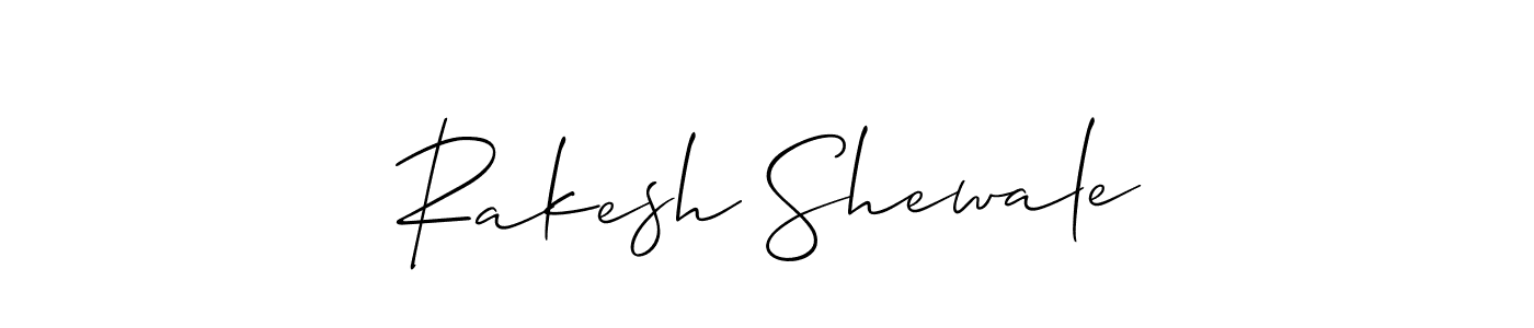 The best way (Allison_Script) to make a short signature is to pick only two or three words in your name. The name Rakesh Shewale include a total of six letters. For converting this name. Rakesh Shewale signature style 2 images and pictures png
