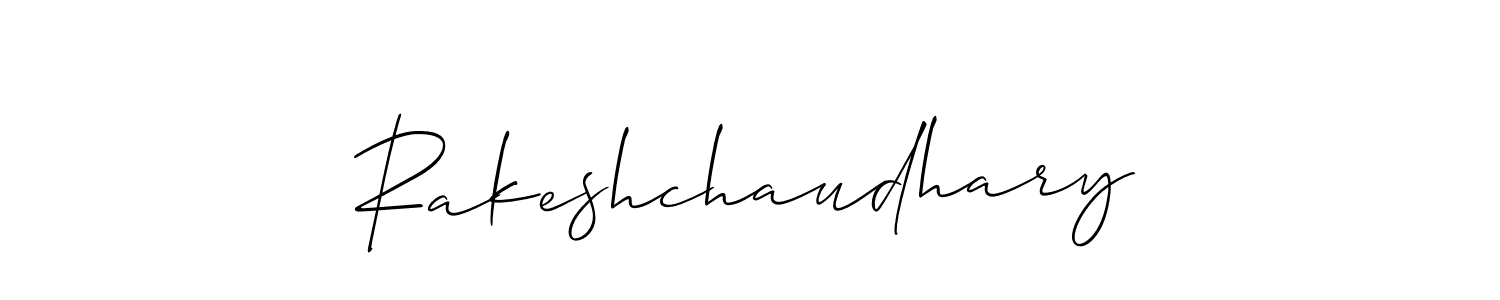 Also we have Rakeshchaudhary name is the best signature style. Create professional handwritten signature collection using Allison_Script autograph style. Rakeshchaudhary signature style 2 images and pictures png