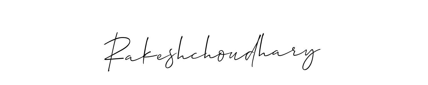 Make a beautiful signature design for name Rakeshchoudhary. With this signature (Allison_Script) style, you can create a handwritten signature for free. Rakeshchoudhary signature style 2 images and pictures png