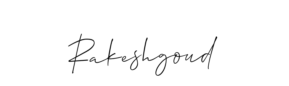 Also we have Rakeshgoud name is the best signature style. Create professional handwritten signature collection using Allison_Script autograph style. Rakeshgoud signature style 2 images and pictures png