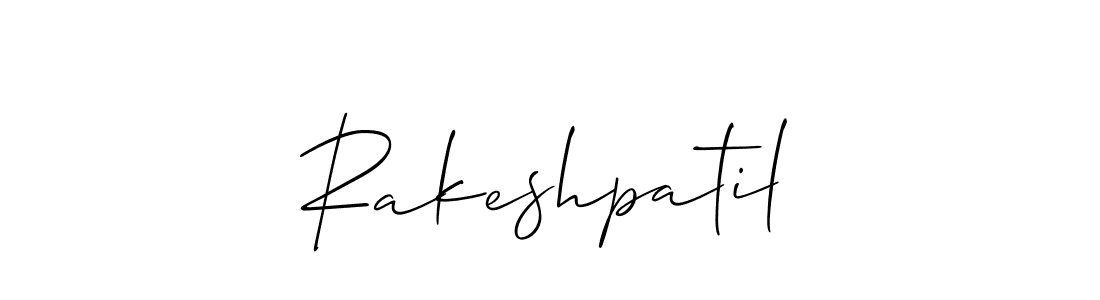How to Draw Rakeshpatil signature style? Allison_Script is a latest design signature styles for name Rakeshpatil. Rakeshpatil signature style 2 images and pictures png