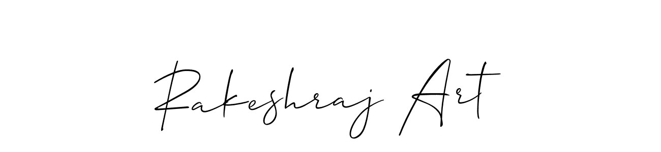How to make Rakeshraj Art name signature. Use Allison_Script style for creating short signs online. This is the latest handwritten sign. Rakeshraj Art signature style 2 images and pictures png