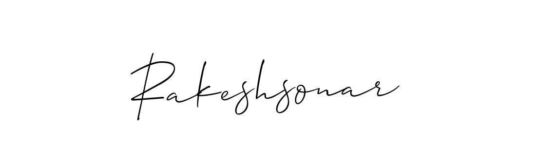 Create a beautiful signature design for name Rakeshsonar. With this signature (Allison_Script) fonts, you can make a handwritten signature for free. Rakeshsonar signature style 2 images and pictures png