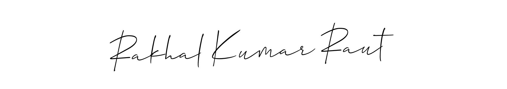 Rakhal Kumar Raut stylish signature style. Best Handwritten Sign (Allison_Script) for my name. Handwritten Signature Collection Ideas for my name Rakhal Kumar Raut. Rakhal Kumar Raut signature style 2 images and pictures png