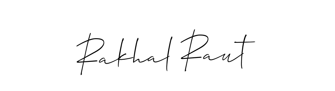 Design your own signature with our free online signature maker. With this signature software, you can create a handwritten (Allison_Script) signature for name Rakhal Raut. Rakhal Raut signature style 2 images and pictures png