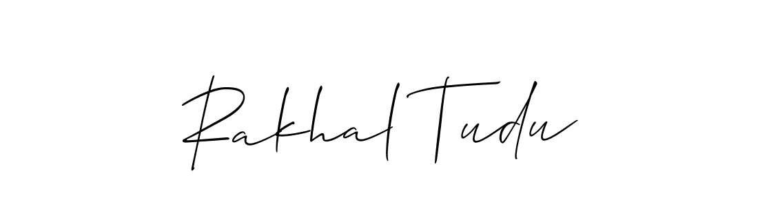 How to make Rakhal Tudu name signature. Use Allison_Script style for creating short signs online. This is the latest handwritten sign. Rakhal Tudu signature style 2 images and pictures png
