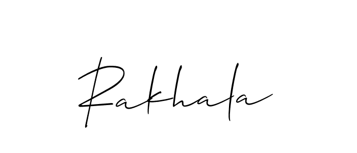 if you are searching for the best signature style for your name Rakhala. so please give up your signature search. here we have designed multiple signature styles  using Allison_Script. Rakhala signature style 2 images and pictures png