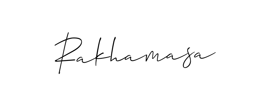 Also we have Rakhamasa name is the best signature style. Create professional handwritten signature collection using Allison_Script autograph style. Rakhamasa signature style 2 images and pictures png