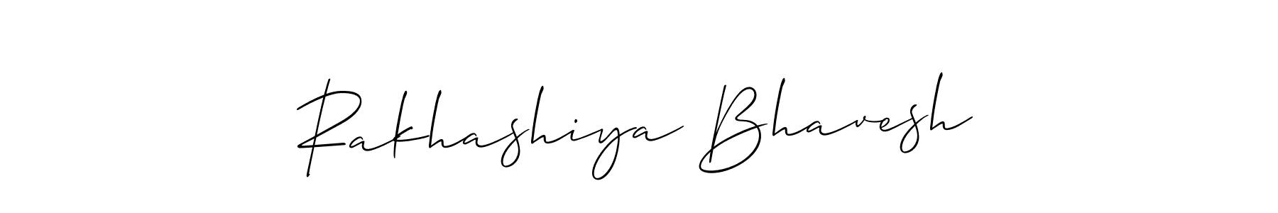 How to Draw Rakhashiya Bhavesh signature style? Allison_Script is a latest design signature styles for name Rakhashiya Bhavesh. Rakhashiya Bhavesh signature style 2 images and pictures png