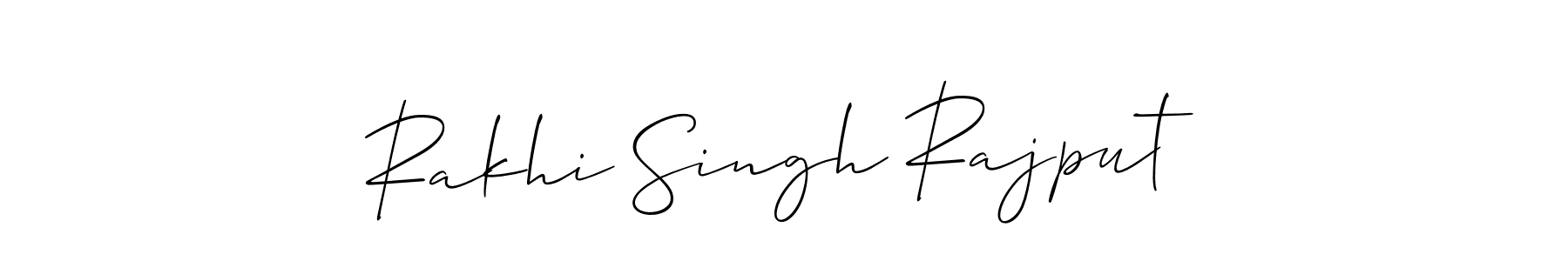 Similarly Allison_Script is the best handwritten signature design. Signature creator online .You can use it as an online autograph creator for name Rakhi Singh Rajput. Rakhi Singh Rajput signature style 2 images and pictures png