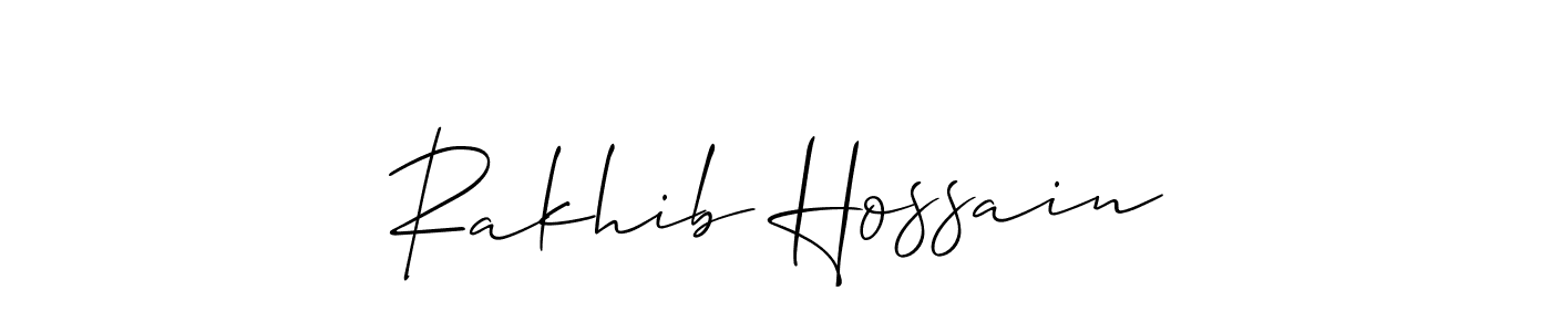 Rakhib Hossain stylish signature style. Best Handwritten Sign (Allison_Script) for my name. Handwritten Signature Collection Ideas for my name Rakhib Hossain. Rakhib Hossain signature style 2 images and pictures png
