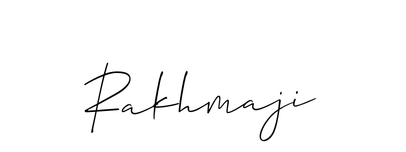 It looks lik you need a new signature style for name Rakhmaji. Design unique handwritten (Allison_Script) signature with our free signature maker in just a few clicks. Rakhmaji signature style 2 images and pictures png