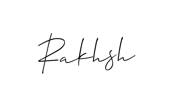 How to Draw Rakhsh signature style? Allison_Script is a latest design signature styles for name Rakhsh. Rakhsh signature style 2 images and pictures png