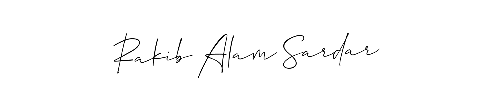 Rakib Alam Sardar stylish signature style. Best Handwritten Sign (Allison_Script) for my name. Handwritten Signature Collection Ideas for my name Rakib Alam Sardar. Rakib Alam Sardar signature style 2 images and pictures png