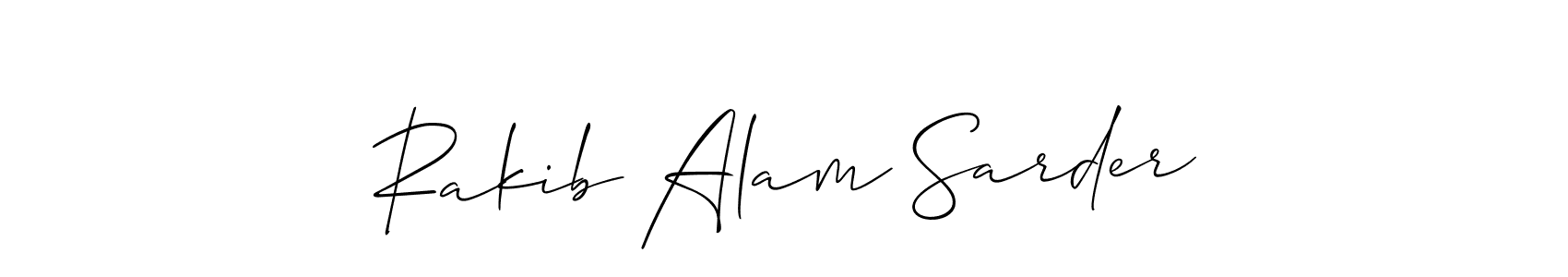 Make a short Rakib Alam Sarder signature style. Manage your documents anywhere anytime using Allison_Script. Create and add eSignatures, submit forms, share and send files easily. Rakib Alam Sarder signature style 2 images and pictures png