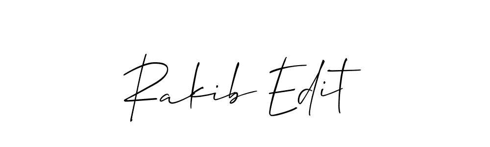 Similarly Allison_Script is the best handwritten signature design. Signature creator online .You can use it as an online autograph creator for name Rakib Edit. Rakib Edit signature style 2 images and pictures png