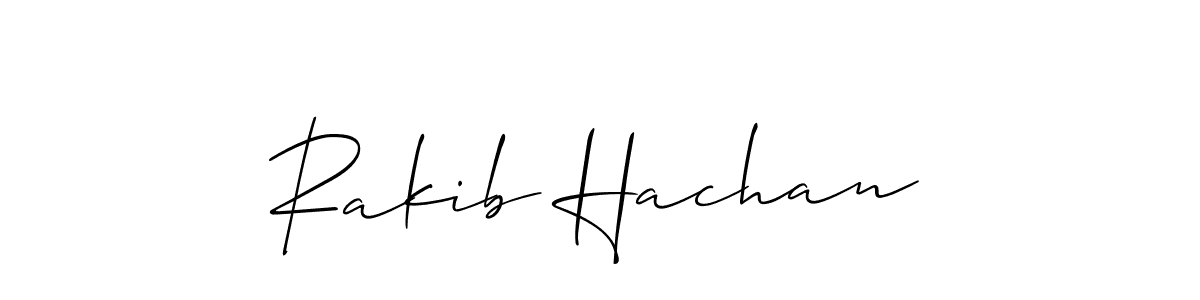 Also You can easily find your signature by using the search form. We will create Rakib Hachan name handwritten signature images for you free of cost using Allison_Script sign style. Rakib Hachan signature style 2 images and pictures png