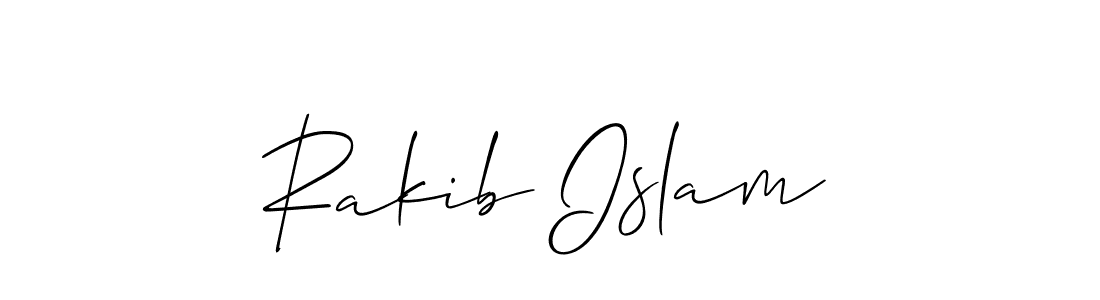 Make a beautiful signature design for name Rakib Islam. With this signature (Allison_Script) style, you can create a handwritten signature for free. Rakib Islam signature style 2 images and pictures png