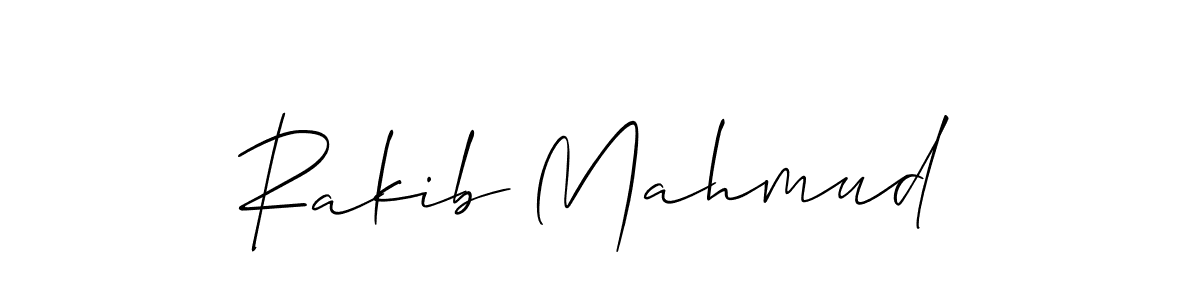 How to make Rakib Mahmud signature? Allison_Script is a professional autograph style. Create handwritten signature for Rakib Mahmud name. Rakib Mahmud signature style 2 images and pictures png