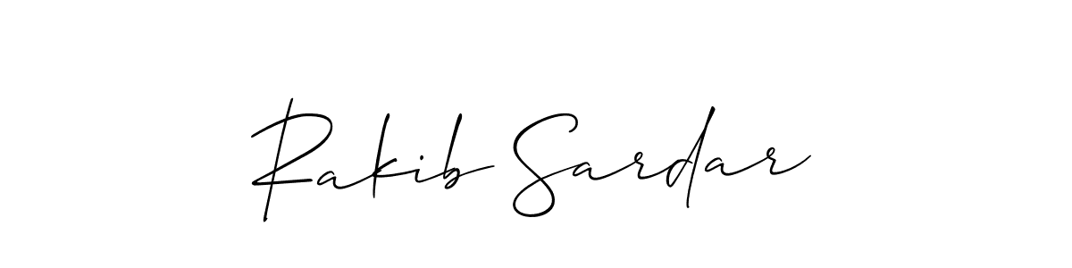 Also we have Rakib Sardar name is the best signature style. Create professional handwritten signature collection using Allison_Script autograph style. Rakib Sardar signature style 2 images and pictures png