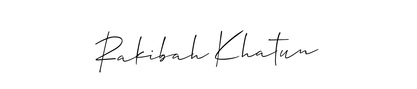 Check out images of Autograph of Rakibah Khatun name. Actor Rakibah Khatun Signature Style. Allison_Script is a professional sign style online. Rakibah Khatun signature style 2 images and pictures png