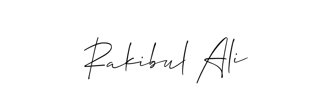 if you are searching for the best signature style for your name Rakibul Ali. so please give up your signature search. here we have designed multiple signature styles  using Allison_Script. Rakibul Ali signature style 2 images and pictures png