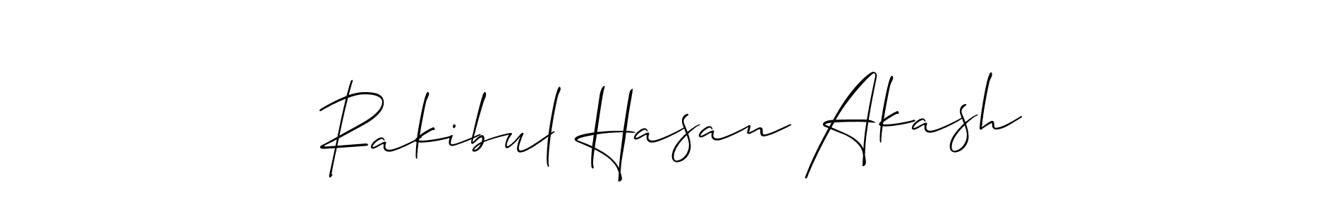 It looks lik you need a new signature style for name Rakibul Hasan Akash. Design unique handwritten (Allison_Script) signature with our free signature maker in just a few clicks. Rakibul Hasan Akash signature style 2 images and pictures png