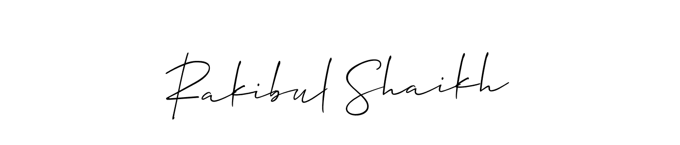 It looks lik you need a new signature style for name Rakibul Shaikh. Design unique handwritten (Allison_Script) signature with our free signature maker in just a few clicks. Rakibul Shaikh signature style 2 images and pictures png