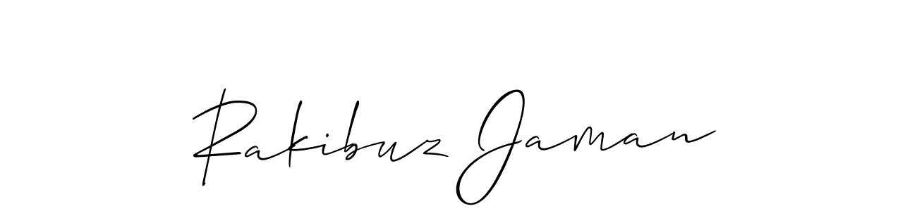 Also we have Rakibuz Jaman name is the best signature style. Create professional handwritten signature collection using Allison_Script autograph style. Rakibuz Jaman signature style 2 images and pictures png