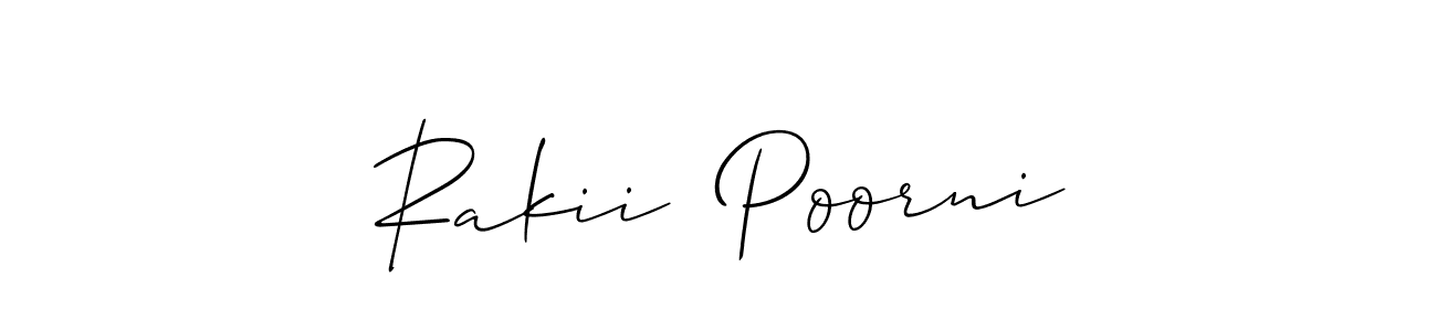 Best and Professional Signature Style for Rakii  Poorni. Allison_Script Best Signature Style Collection. Rakii  Poorni signature style 2 images and pictures png