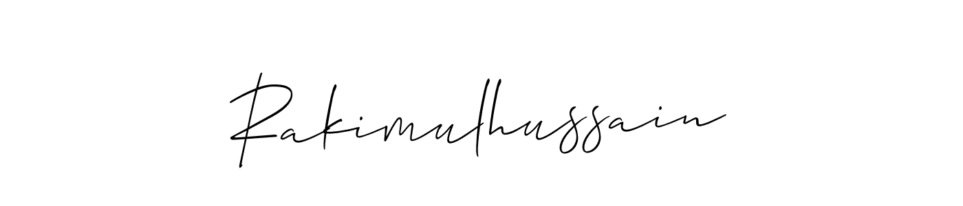 This is the best signature style for the Rakimulhussain name. Also you like these signature font (Allison_Script). Mix name signature. Rakimulhussain signature style 2 images and pictures png